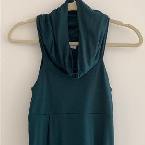 Fighting eel cowl neck mini Forrest green XS